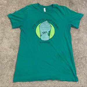 EUC Nate Bargatze Iced Coffee tee medium comedy